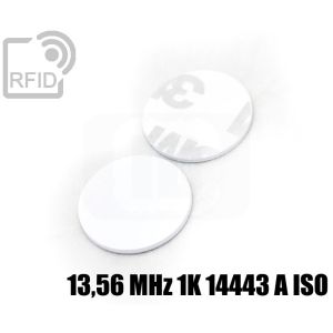 TR02C23 Discos adhesivos RFID de PVC 13,56 MHz 1K 14443 A iso small