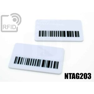 TR04C35 Etiquetas RFID rectangulares NFC Ntag203 small
