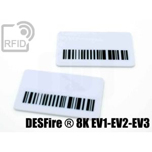 TR04C50 Etiquetas RFID rectangulares NFC Desfire ® 8K EV1-EV2-EV3 small