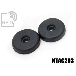 TR06C35 Discos RFID 30mm ABS tornillo/adhesivo NFC Ntag203 small