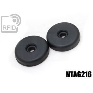 TR06C68 Discos RFID 30mm ABS tornillo/adhesivo NFC ntag216 small