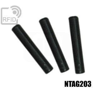 TR08C35 tubos de etiquetas RFID NFC Ntag203 small