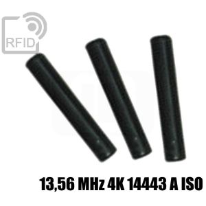 TR08C45 tubos de etiquetas RFID 13,56 MHz 4K 14443 A iso small