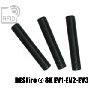 TR08C50 tubos de etiquetas RFID NFC Desfire ® 8K EV1-EV2-EV3 small