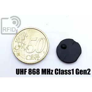 TR22C81 Etiqueta adhesiva RFID UHF miniaturizada UHF 868 MHz Class1 Gen2 small