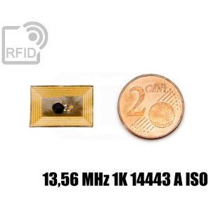TR26C23 Etiqueta RFID de película 12 x 18 mm 13,56 MHz 1K 14443 A iso small