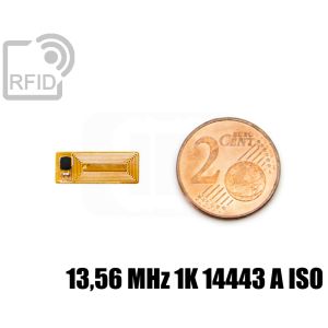 TR27C23 Etiqueta de película RFID 6 x 15 mm 13,56 MHz 1K 14443 A iso small