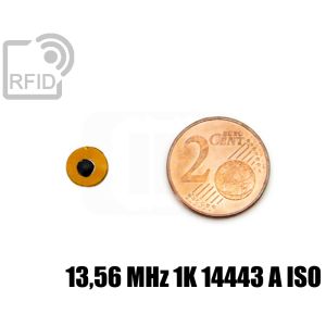TR28C23 Etiqueta RFID de película de 8 mm de diámetro 13,56 MHz 1K 14443 A iso small