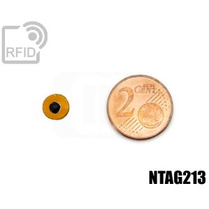 TR28C67 Etiqueta RFID de película de 8 mm de diámetro NFC ntag213 small