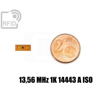 TR30C23 Mini etiqueta de película RFID 4 x 10 mm 13,56 MHz 1K 14443 A iso small