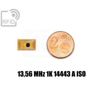 TR34C23 Etiqueta RFID de película 7 x 12 mm 13,56 MHz 1K 14443 A iso small