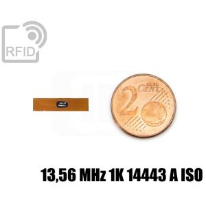 TR37C23 Mini etiqueta de película RFID 4 x 17 mm 13,56 MHz 1K 14443 A iso small