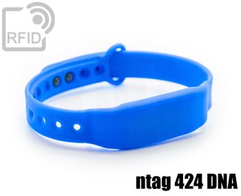 BR28C88 Slim clip silicone RFID wristbands NFC ntag 424 DNA small