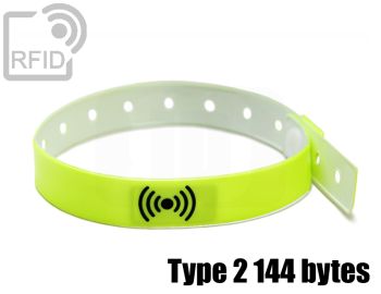 BR30C93 Einweg-Vinyl-RFID-Armbänder 14 mm NFC Type 2 144 bytes small