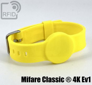 BR34C09 Pulseras de silicona RFID con hebilla de 16 mm Mifare Classic ® 4K Ev1 small