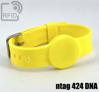 BR34C88 RFID silicone bracelets buckle 16 mm NFC ntag 424 DNA small