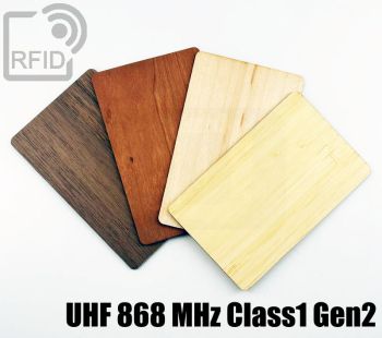 CR05C81 RFID-Karten aus Holz UHF 868 MHz Class1 Gen2 small