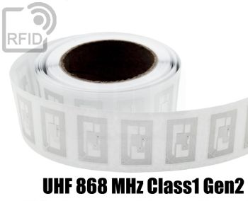 EH27C81 Etichette 45 x 18 mm RFID trasparente UHF 868 MHz Class1 Gen2 small