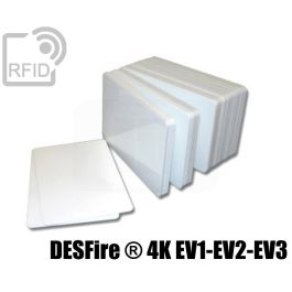 Schede PVC Bianche MIFARE DESFire EV1 4K ISO D41 RFID NFC 14443A