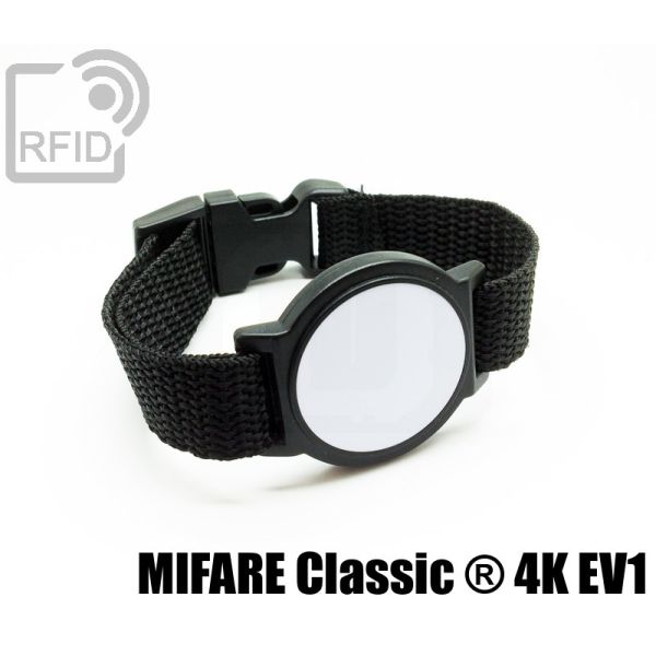 BR01C09 Braccialetti RFID ABS tondo Mifare Classic ® 4K Ev1 swatch