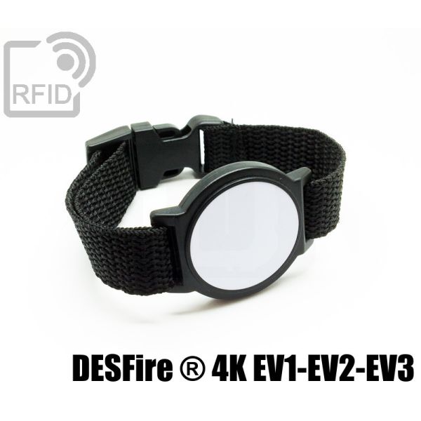 BR01C10 Braccialetti RFID ABS tondo NFC Desfire ® 4K Ev1-Ev2-Ev3 swatch