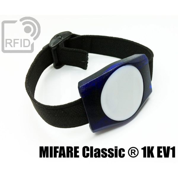 BR02C08 Braccialetti RFID ABS rettangolare Mifare Classic ® 1K Ev1 swatch