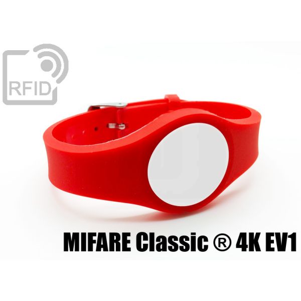 BR03C09 Braccialetti RFID regolabile Mifare Classic ® 4K Ev1 swatch