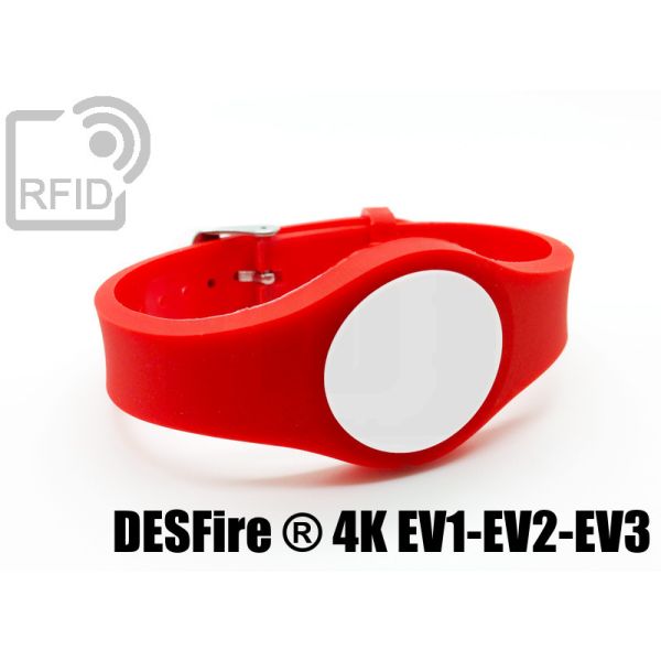 BR03C10 Braccialetti RFID regolabile NFC Desfire ® 4K Ev1-Ev2-Ev3 swatch