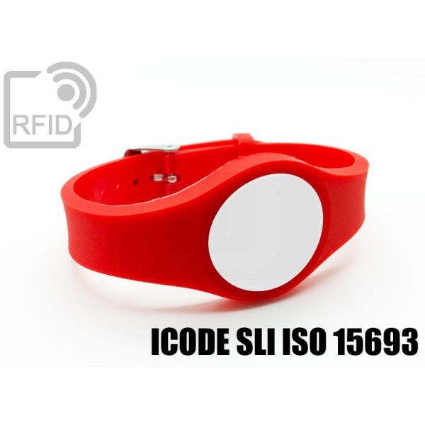 BR03C11 Braccialetti RFID regolabile NFC ICode SLI iso 15693 swatch