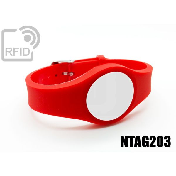 BR03C35 Braccialetti RFID regolabile NFC Ntag203 swatch