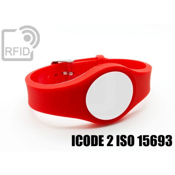BR03C51 Braccialetti RFID regolabile ICode 2 iso 15693 swatch