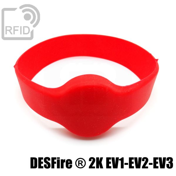 BR04C44 Bracciali RFID silicone tondo NFC Desfire ® 2K EV1-EV2-EV3 swatch