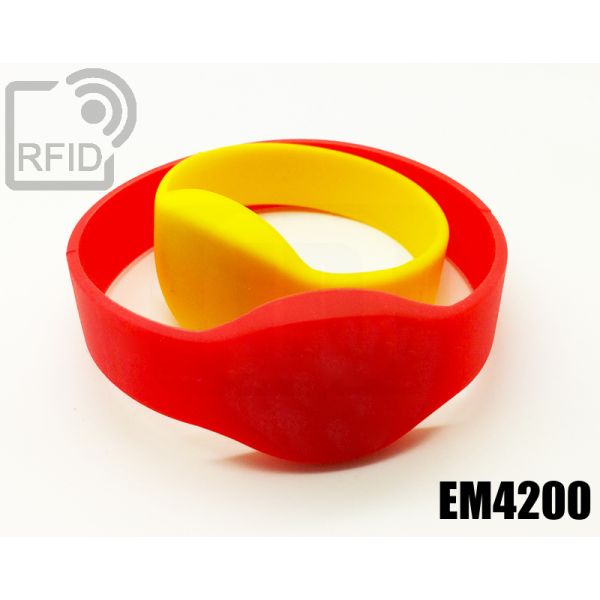 BR05C02 Braccialetti RFID silicone ovale EM4200 swatch