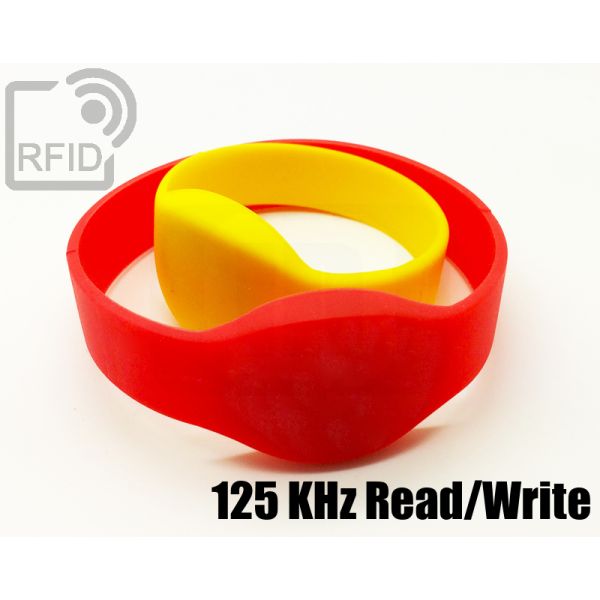 BR05C18 Braccialetti RFID silicone ovale 125 KHz Read/Write swatch