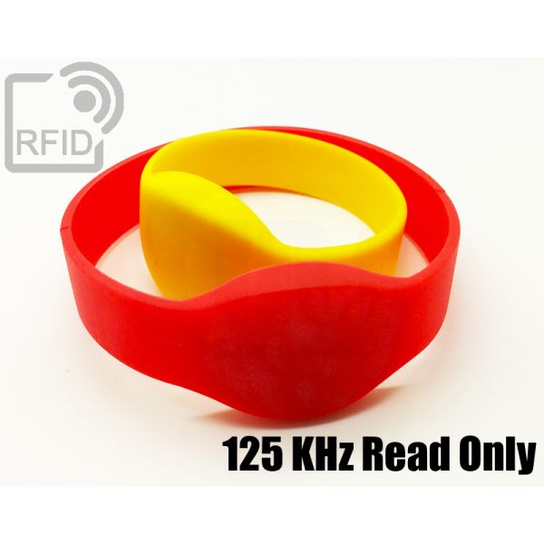 BR05C19 Braccialetti RFID silicone ovale 125 KHz Read Only swatch