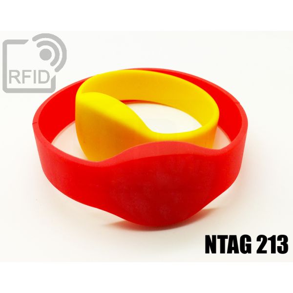 BR05C67 Braccialetti RFID silicone ovale NFC ntag213 swatch