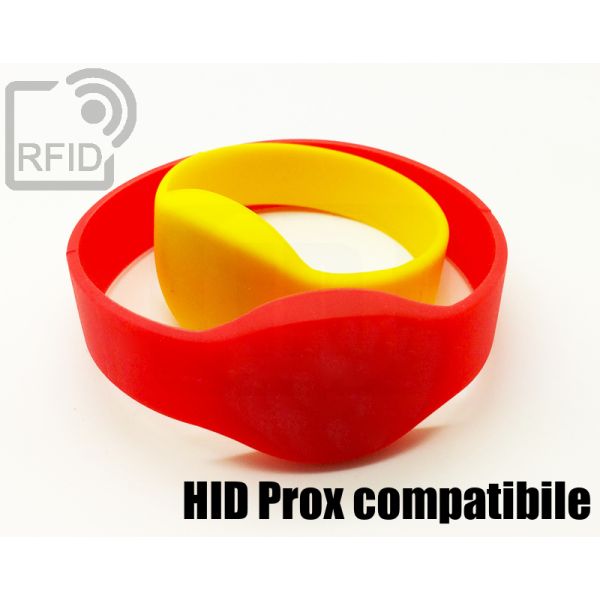 BR05C76 Braccialetti RFID silicone ovale HID Prox compatibile swatch
