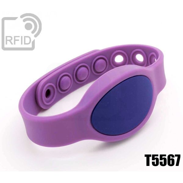 BR07C04 Braccialetti RFID clip silicone T5567 swatch