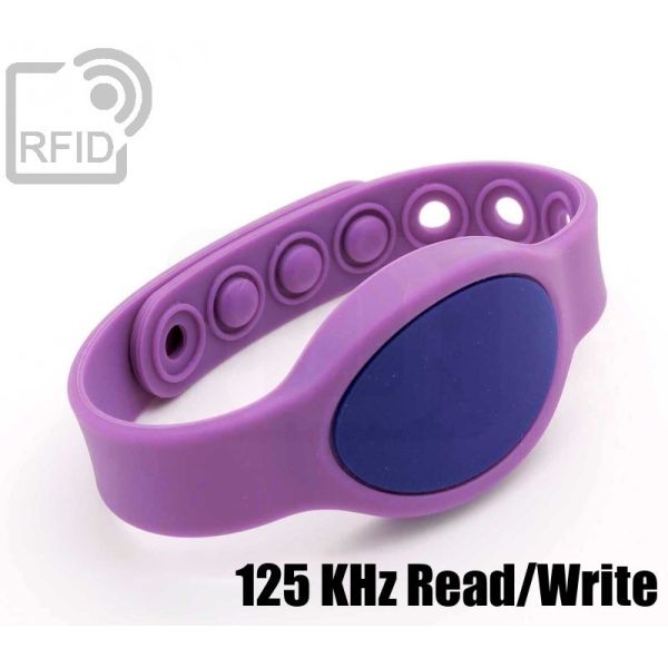 BR07C18 Braccialetti RFID clip silicone 125 KHz Read/Write swatch