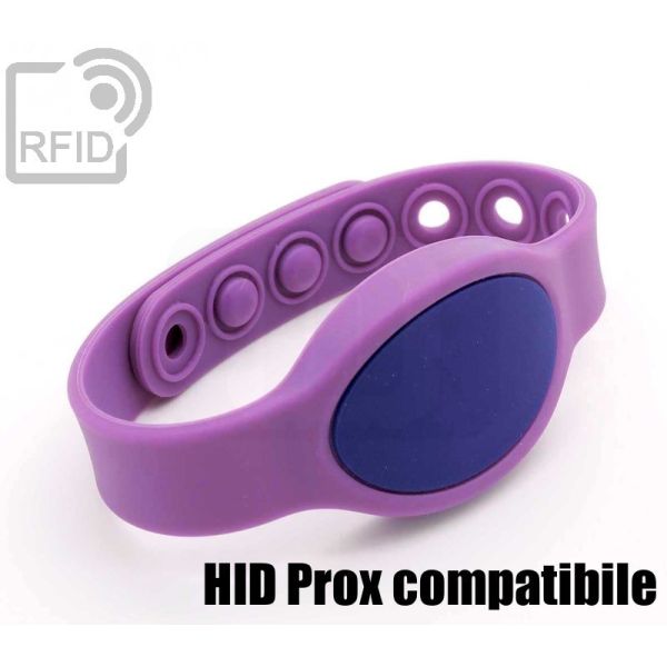 BR07C76 Braccialetti RFID clip silicone HID Prox compatibile swatch