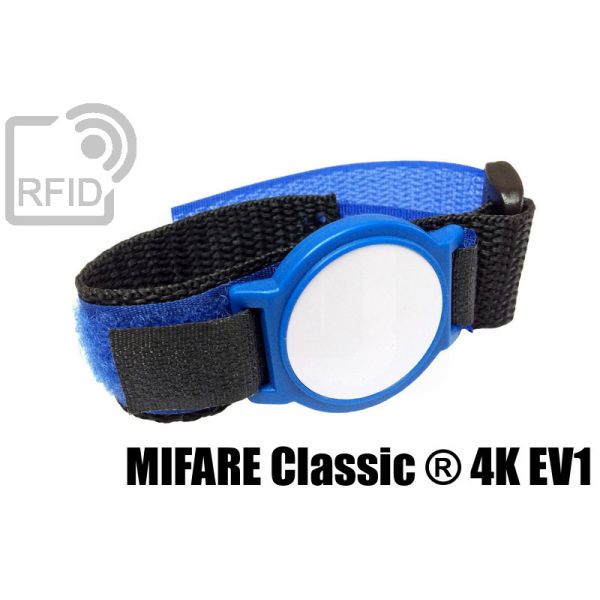 BR08C09 Braccialetti RFID ABS velcro Mifare Classic ® 4K Ev1 swatch