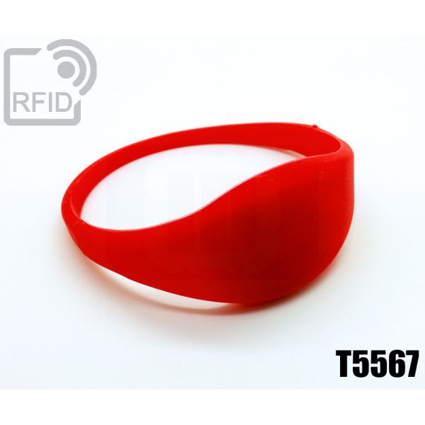 BR09C04 Braccialetti RFID silicone sottile T5567 swatch