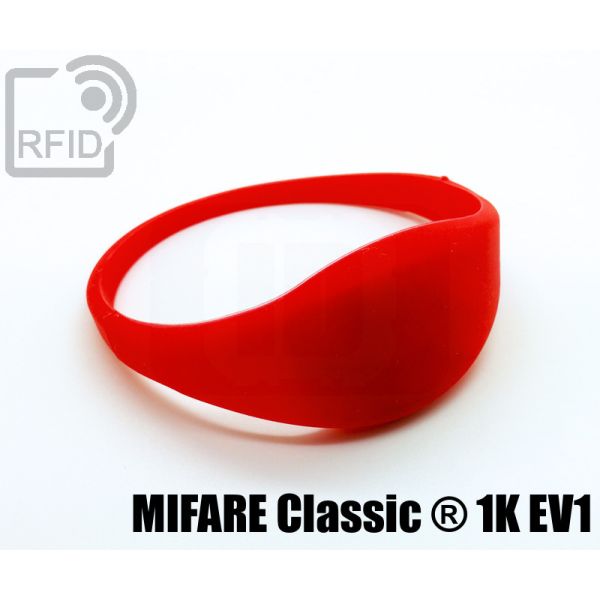 BR09C08 Braccialetti RFID silicone sottile Mifare Classic ® 1K Ev1 swatch