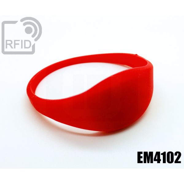 BR09C17 Braccialetti RFID silicone sottile EM4102 swatch
