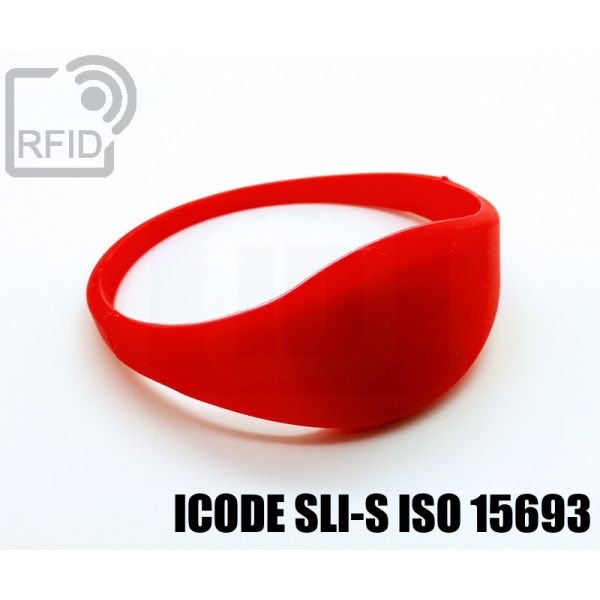 BR09C52 Braccialetti RFID silicone sottile ICode SLI-S iso 15693 swatch