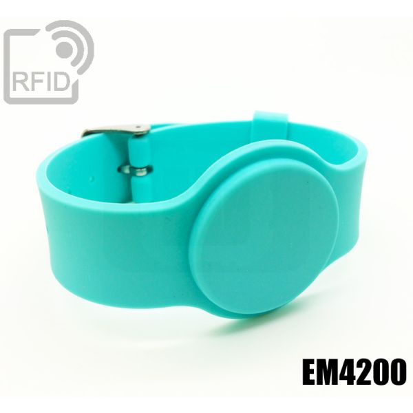 BR10C02 Braccialetti RFID silicone fibbia EM4200 swatch