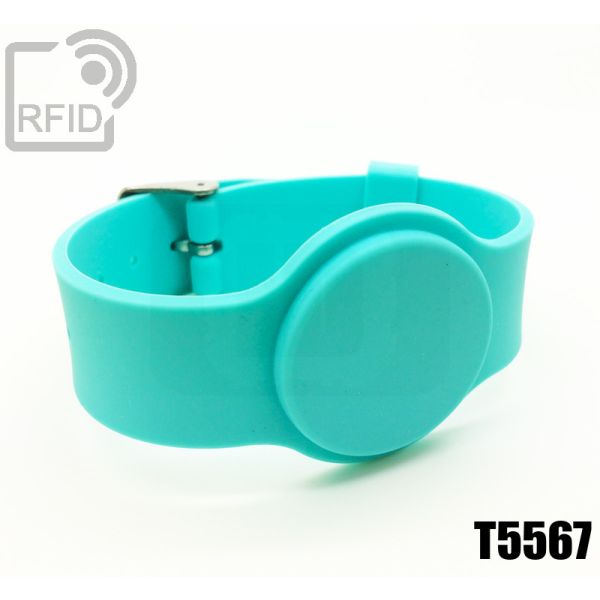 BR10C04 Braccialetti RFID silicone fibbia T5567 swatch