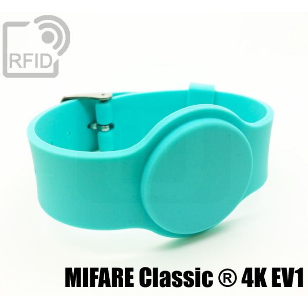 BR10C09 Braccialetti RFID silicone fibbia Mifare Classic ® 4K Ev1 swatch