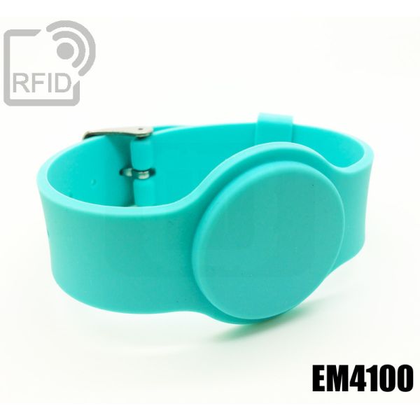 BR10C16 Braccialetti RFID silicone fibbia EM4100 swatch
