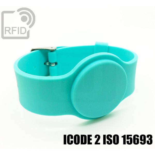 BR10C51 Braccialetti RFID silicone fibbia ICode 2 iso 15693 swatch